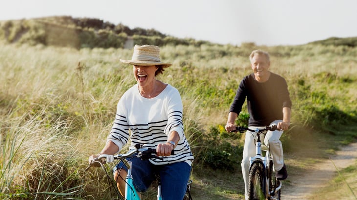 People riding bike